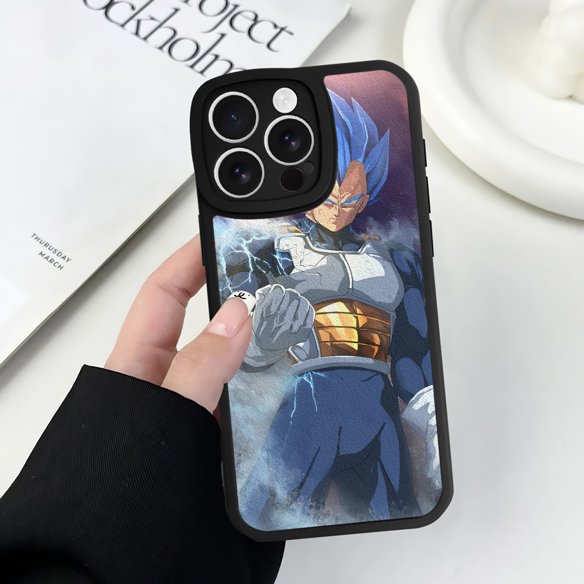 （画像用） ドラゴンボール DRAGON BALL 【iPhone 16シリーズ対応】シリコンスマホケース（レザー調） 材質：シリコン
